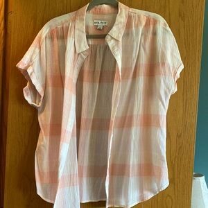 Ava & Viv button down cotton blouse 1X (fits more like xl/xxl)